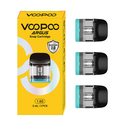 Cartuccia VOOPOO Argus Snap Pod per kit Argus/Argus Se, kit Argus P1/P1s/P2/P3, kit Argus G/G2/G2 Mini/G3 Pod, Argus Z/Z2, Argus A/ARGUS Klyc, kit ARGUS Matrix 2 ml (3 pezzi/confezione)