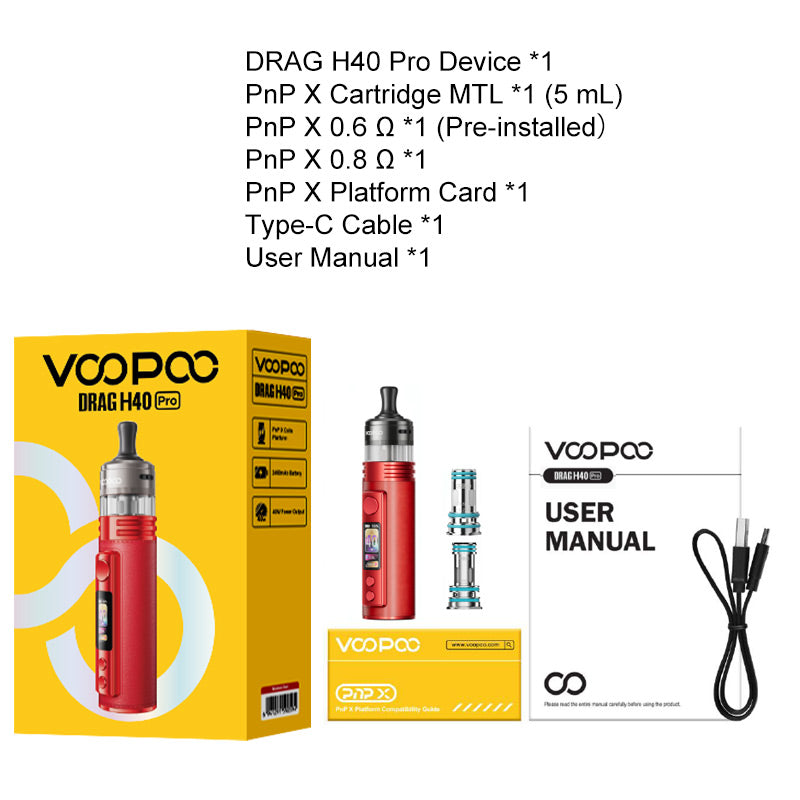 Kit VOOPOO Drag H40 Pro Pod 40W