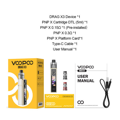 Kit VOOPOO Drag X3 Pod Mod 80W