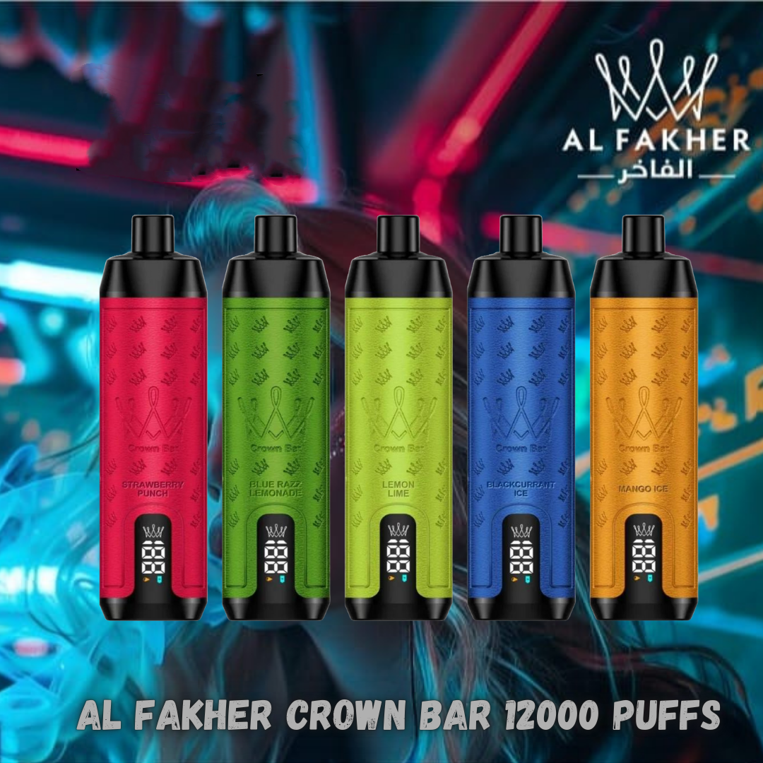 Kit monouso AI Fakher Crown Bar 12000 Puffs Shisha Hookah