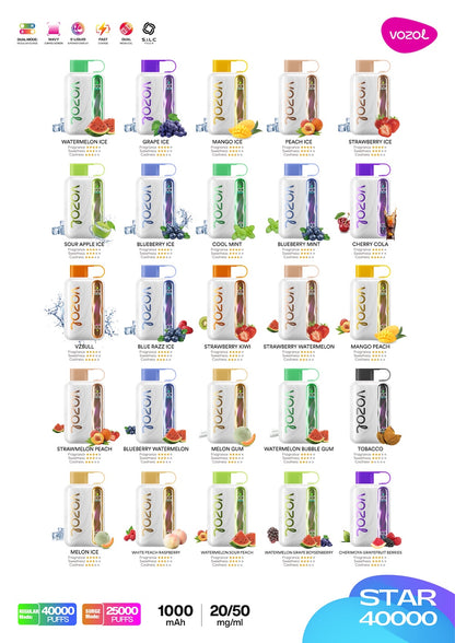 Kit monouso Vozol Star 40000 40K Puffs (20mg)