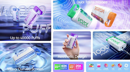 Kit monouso ricaricabile Vozol Star 40000 Puffs 20ml (40K Puffs)