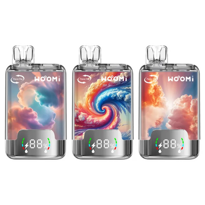 Woomi Twin 20000 Puffs Dual Tank Potenza regolabile monouso Vape 5 pezzi/confezione