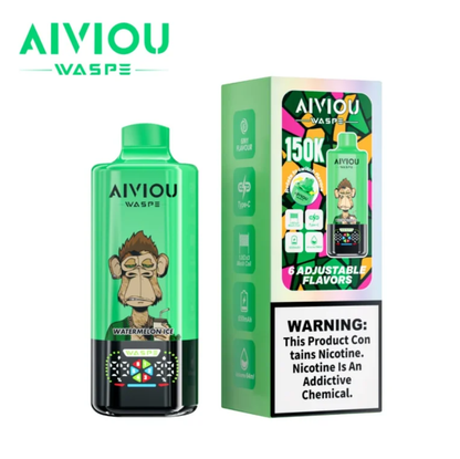 Kit monouso WASPE Aiviou 150K 150000 Puffs 6in1