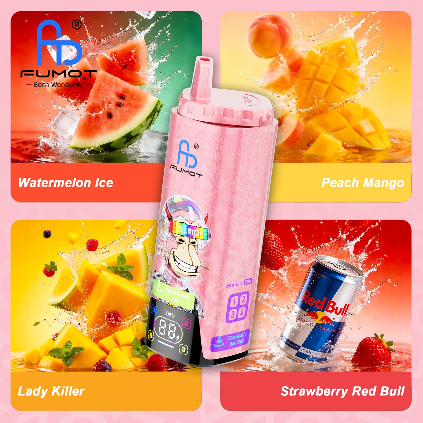 Kit monouso Fumot Eco 4in1 80K Puffs