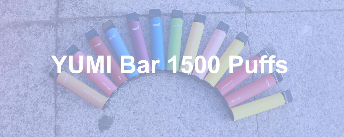 [Clearance sale] YUMI Bar 1500 PUFF Kit 850mAh sigarette elettroniche usa e getta (50mg typ)