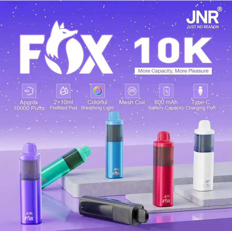 Kit monouso preriempito JNR Fox 10000 Puffs
