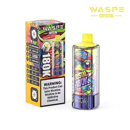 Kit monouso WASPE Crystal 8-in-1 180K 180000 Puffs 68ml