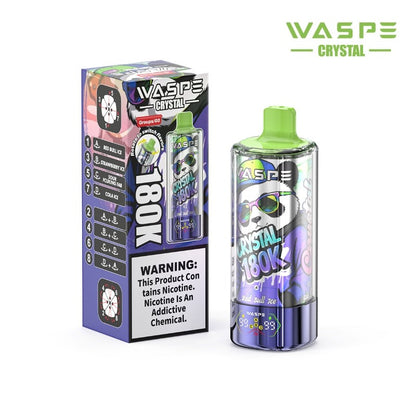 Kit monouso WASPE Crystal 8-in-1 180K 180000 Puffs 68ml