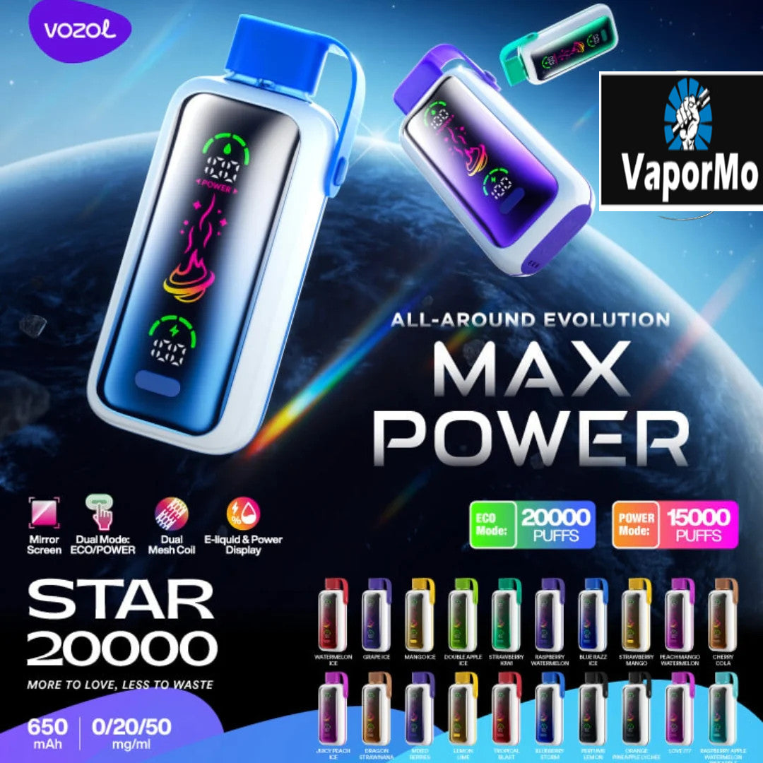 Vozol Star 20000 Puffs Dual Power Ricaricabile Monouso Vape