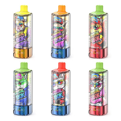 Kit monouso WASPE Crystal 8-in-1 180K 180000 Puffs 68ml