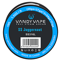 Vandy Vape SS Juggernaut Wire SS316L ((28GA+37GA)*2+24GA*37GA 10FT 1,52Ω/FT)
