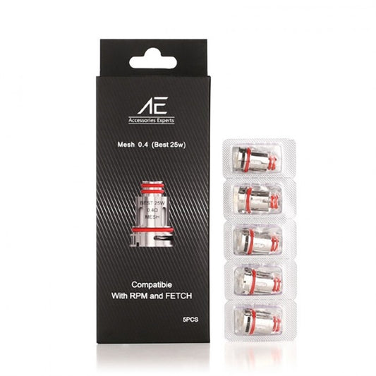 AE 0,4ohm Mesh Coils per SMOK RPM40/ SMOK Fetch Mini 5pcs/pack