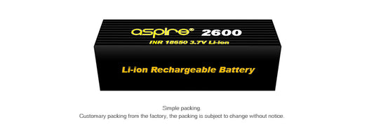 Aspire INR 18650 Li-ion Batteria 20A 2600mAh