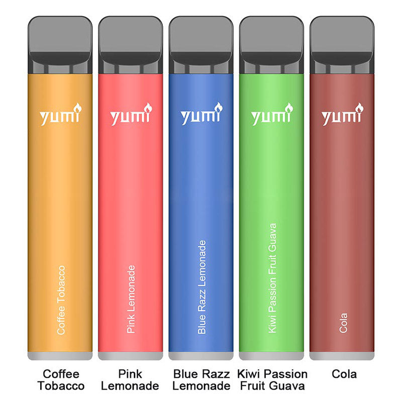 [Clearance sale] YUMI Bar 1500 tiri (puff) sigarette elettroniche usa e getta Kit 850mAh (0mg)