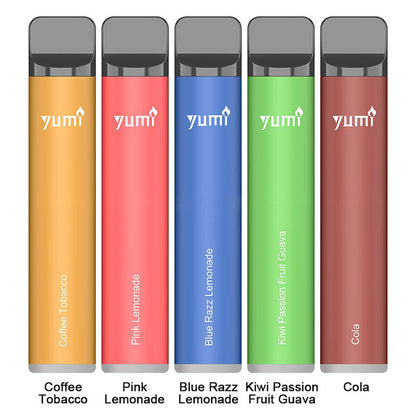 [Clearance sale] YUMI Bar 1500 tiri (puff) sigarette elettroniche usa e getta Kit 850mAh (20mg)