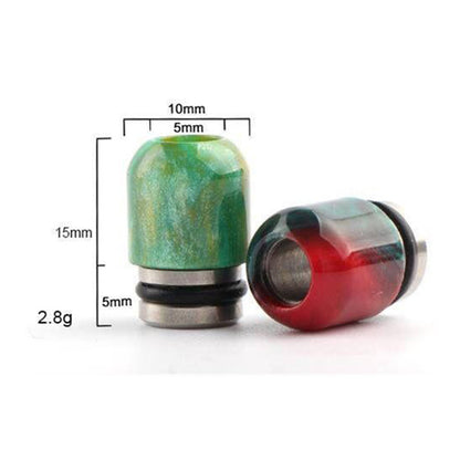 Aleader Resin 510 acciaio inossidabile Drip Tip Random Color