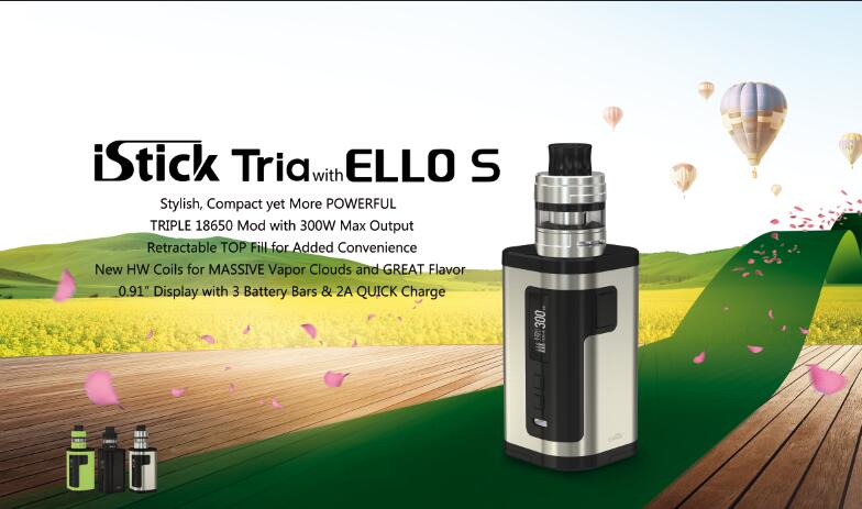 Eleaf iStick Tria 300W Kit con ELLO S Atomizzatore