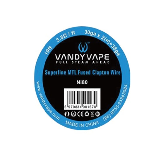 Vandy Vape Superfine MTL Fused Clapton Wire 10FT