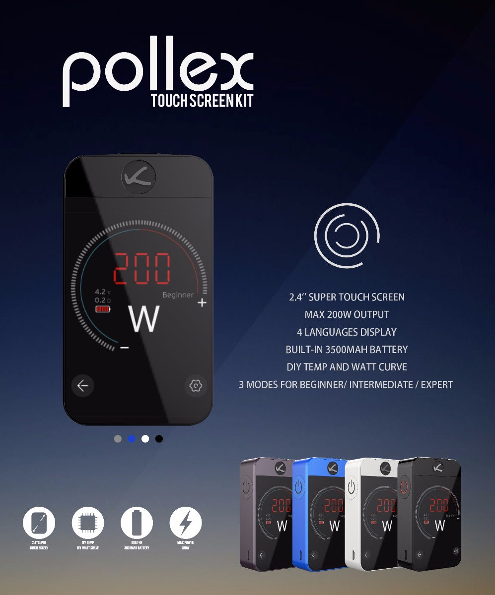 Kangertech Pollex Touch Screen TC Box Mod - 200W & 3500mAh