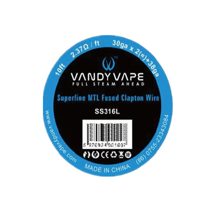 Vandy Vape Superfine MTL Fused Clapton Wire 10FT