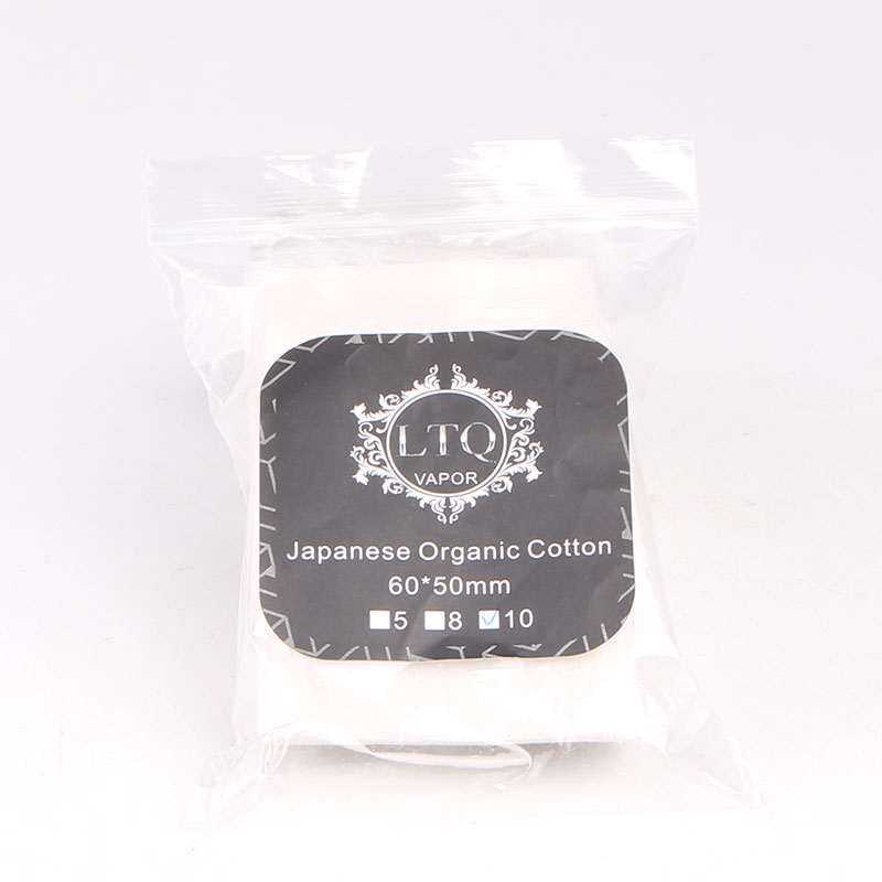 Confezioni da 8 pezzi LTQ Vapor Giapponese Organico Cotone 60*50mm